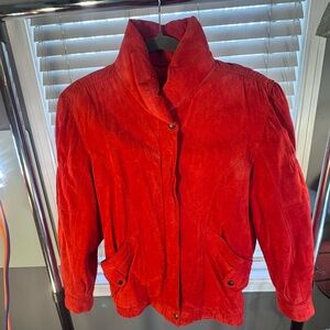 Vintage Gallery Red Genuine Leather Jacket - Size M